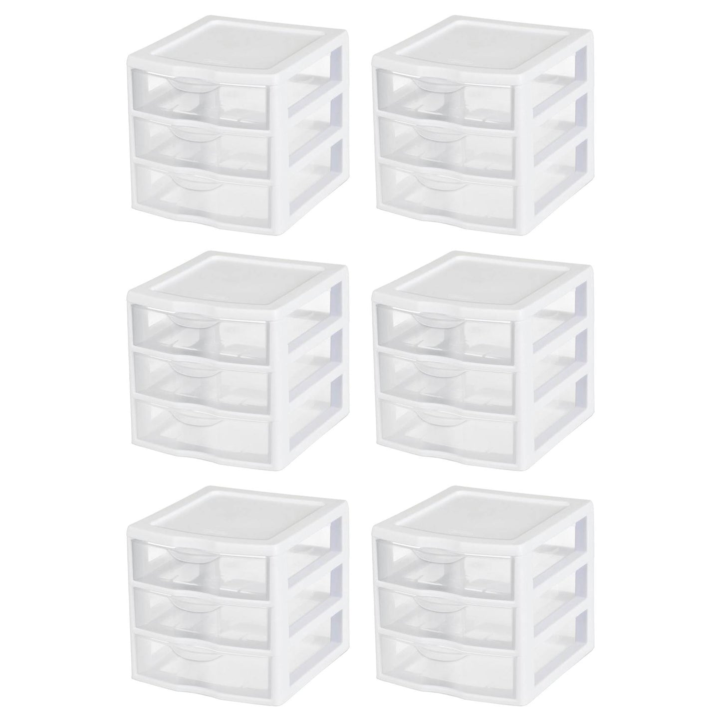 6 Sterilite 20738006 Small Compact Countertop 3 Drawer Desktop Storage Unit - Product image 1