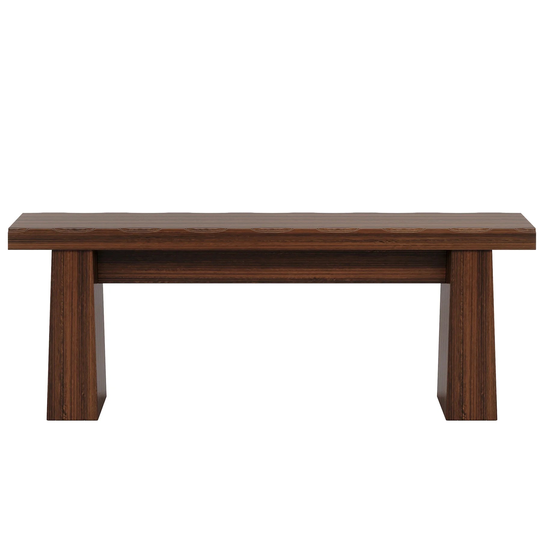 Fnova 48" Wooden Two - Person Backless Entryway Bench with Under - Bench Storage for Outdoor Garden - Product image 38
