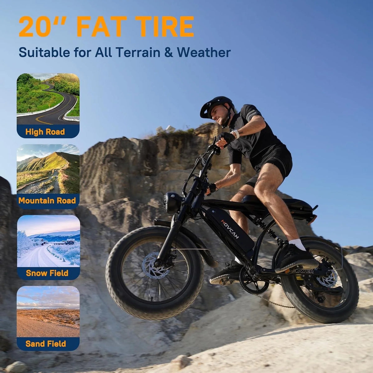 Movcan 20" 48 V Electric Mountain Ebike - Product image 5