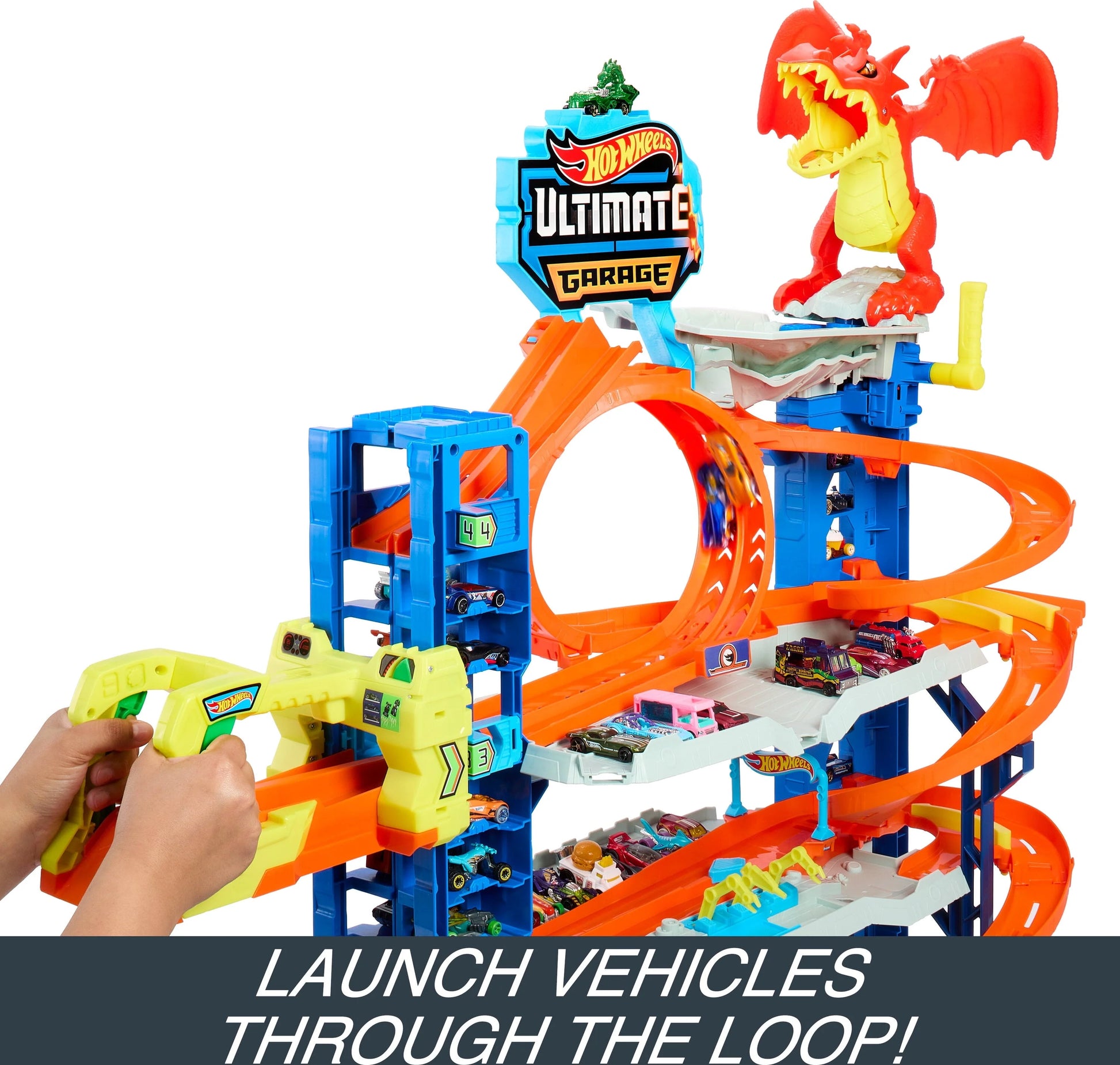 Hot Wheels City Ultimate Garage Playset with 2 Die - Cast Cars, Toy Storage for 50+ Cars - Product image 5