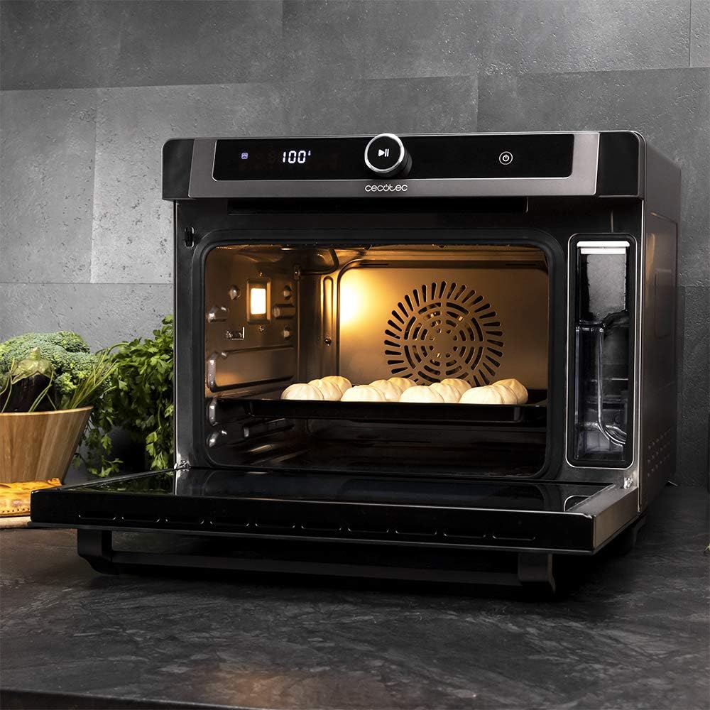 Cecotec Bake&Steam 4000 Combi Gyro steam oven. 3 in 1 oven: steam fusion, convection and oil fryer, capacity 40 liters, 7 functions, power 2400 W