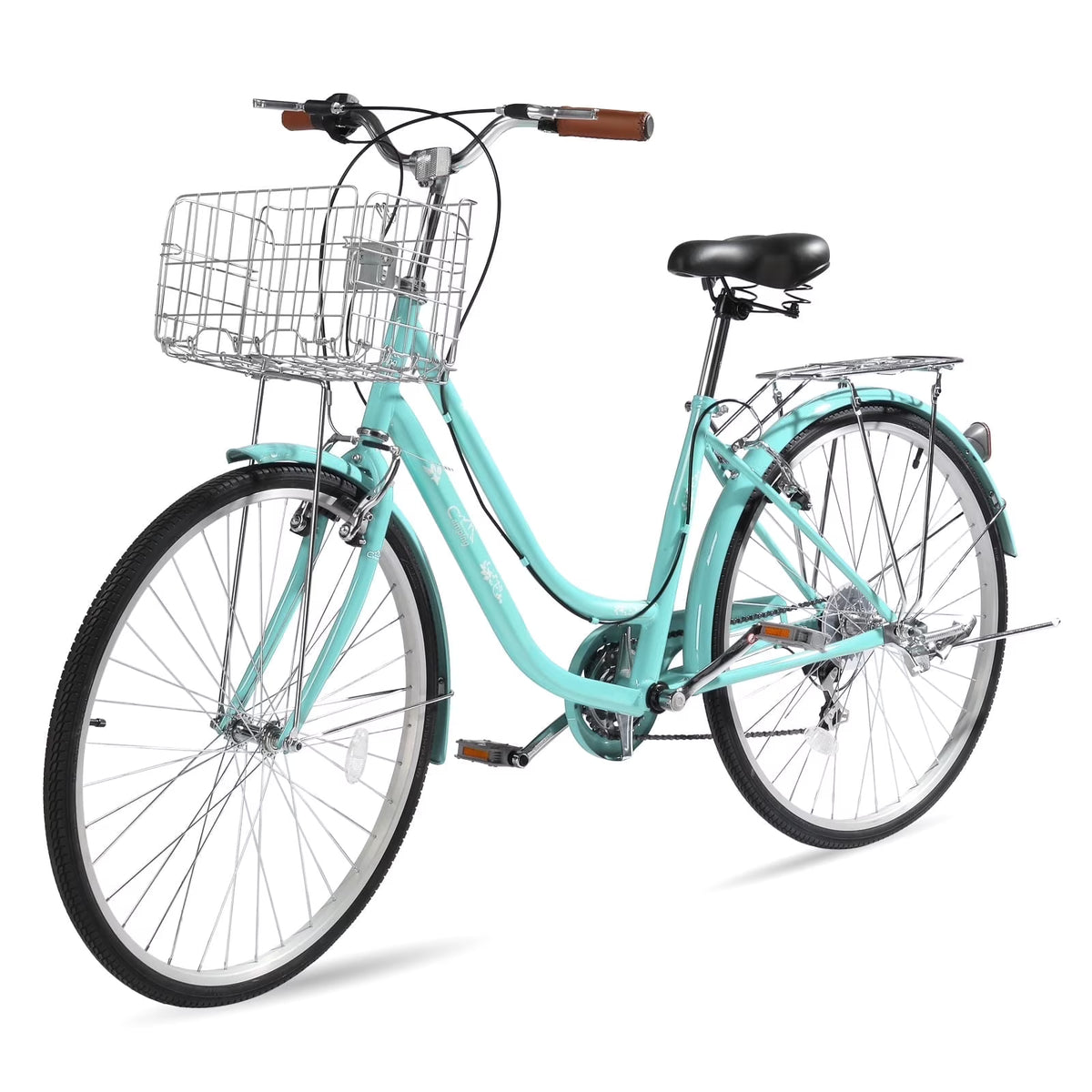 Ktaxon 26in Urban Commuter City Bike, Shimano 7 Speed Adult Road Bicycle, Pink - Product image 5