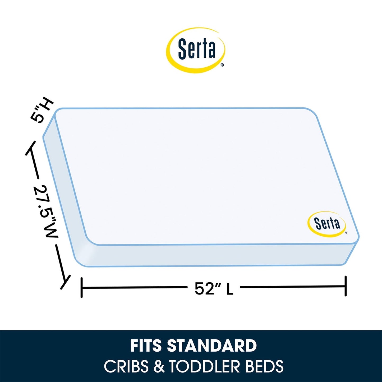 SleepTrue Sparkling Sky 5 Dual-Sided Crib & Toddler Mattress - Sustainably Sourced Fiber Core - Product image 7